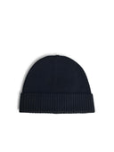 Seven Gauge Black Wool Beanie