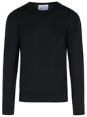 Seven Gauge Black Alpaca Blend Sweater