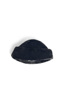 Stand Studio 'Lovali' Black Faux Fur Cap