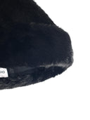 Stand Studio 'Lovali' Black Faux Fur Cap