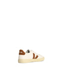 Veja 'Campo' White Lear And Cognac Sneakers