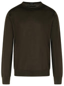 Zegna Brown Cashmere Blend Sweater