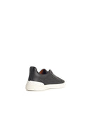 Zegna 'Triple Stitch' Brown Lear Sneakers