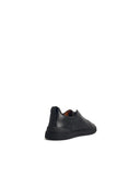 Zegna 'Triple Stitch' Black Lear Sneakers