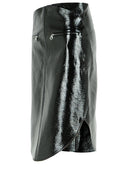 Courreges Falda de mezcla de algodón negro