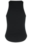 Courreges Black Cotton Tank Top