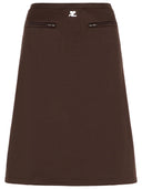 Courreges Brown Polyester Skirt