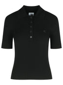 Koszula Courreges Black Viscose Polo