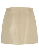 Courreges 'Reedition' Ivory Cotton Blend Miniskirt