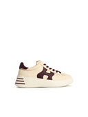 Hogan 'Rebel H564' Cream Lear Sneakers