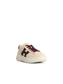 Hogan 'Rebel H564' Cream Lear Sneakers