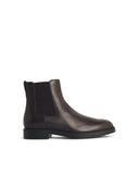 Tod's 'El. Formale' Brown Lear Ankle Boots