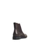 Tod's 'El. Formale' Brown Lear Ankle Boots