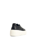 Hogan 'H Stripes' Black Lear Sneakers