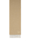 Max Mara 'Wsdalia' Cashmere Stole With Beige 'Monogram' Embroidery