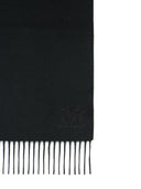 Max Mara 'Wsdalia' Cashmere Stole With Black 'Monogram' Embroidery
