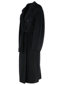 Max Mara Madame' Virgin Wool And Sage Green Cashmere Coat