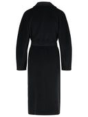 Max Mara Madame' Virgin Wool And Sage Green Cashmere Coat