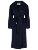 Max Mara 'Madame' Virgin Wool And Blue Cashmere Coat