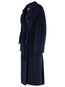 Max Mara 'Madame' Virgin Wool And Blue Cashmere Coat