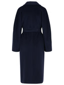 Max Mara 'Madame' Virgin Wool And Blue Cashmere Coat