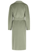 Max Mara Madame' Virgin Wool And Sage Green Cashmere Coat