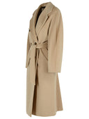 Max Mara 'Madame' Virgin Wool And 'Ecru' Cashmere Coat
