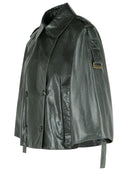 Max Mara 'Tenace' Grey Lear Jacket