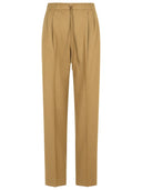 MAX MARA 'GATTI' DOVE GRIS Cashmere Pantalones con cordón