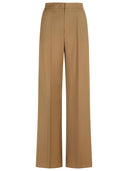 Max Mara 'Fernet' Beige Virgin Wool Pants
