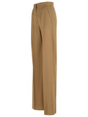 Max Mara 'Fernet' Beige Virgin Wool Pants
