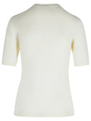 Max Mara 'Gerico' White Virgin Wool Sweater