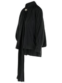 Max Mara 'Leonida' Camisa de seda negra