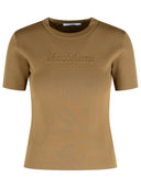 Max Mara 'Adelio' Hazelnut Viscose Blend T Shirt