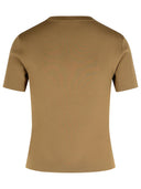 Max Mara 'Adelio' Hazelnut Viscose Blend T Shirt