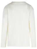 Max Mara 'Berma' sweatshirt in witte zijde en katoen
