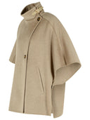 Max Mara 'Derrik' Beige Cashmere Cape
