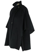 Max Mara 'Derrik' Black Cashmere Cape