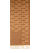 Max Mara 'Wsteddyc' Camel Jacquard Cachemire Stole