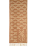 Max Mara Étole en Cachemire Jacquard Beige 'Wsteddyc'