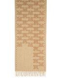Max Mara Étole en Cachemire Jacquard Beige 'Wsteddyc'