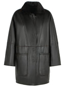 Max Mara 'Pirenei' Dark Brown Reversible Shirt Shirt