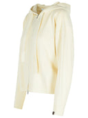 Max Mara 'Rubiera' White Cashmere Yarn Cardigan