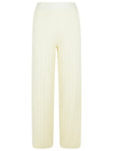 Max Mara'Jardin'White Cachemire慢跑裤