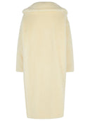 Max Mara White Alpaca And Virgin Wool Coat