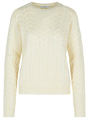 Max Mara White Cashmere Sweater