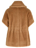 Max Mara 'Newabavo' Camel Cape In 'Teddy'