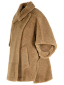 Max Mara 'Tebe4' Teddy Cape Of Brown Alpaca Blend