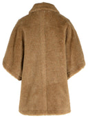 Max Mara 'Tebe4' Teddy Cape Of Brown Alpaca Blend