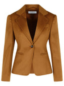 Max Mara 'Glenn' Short Jacket In Camel Lear Drap
